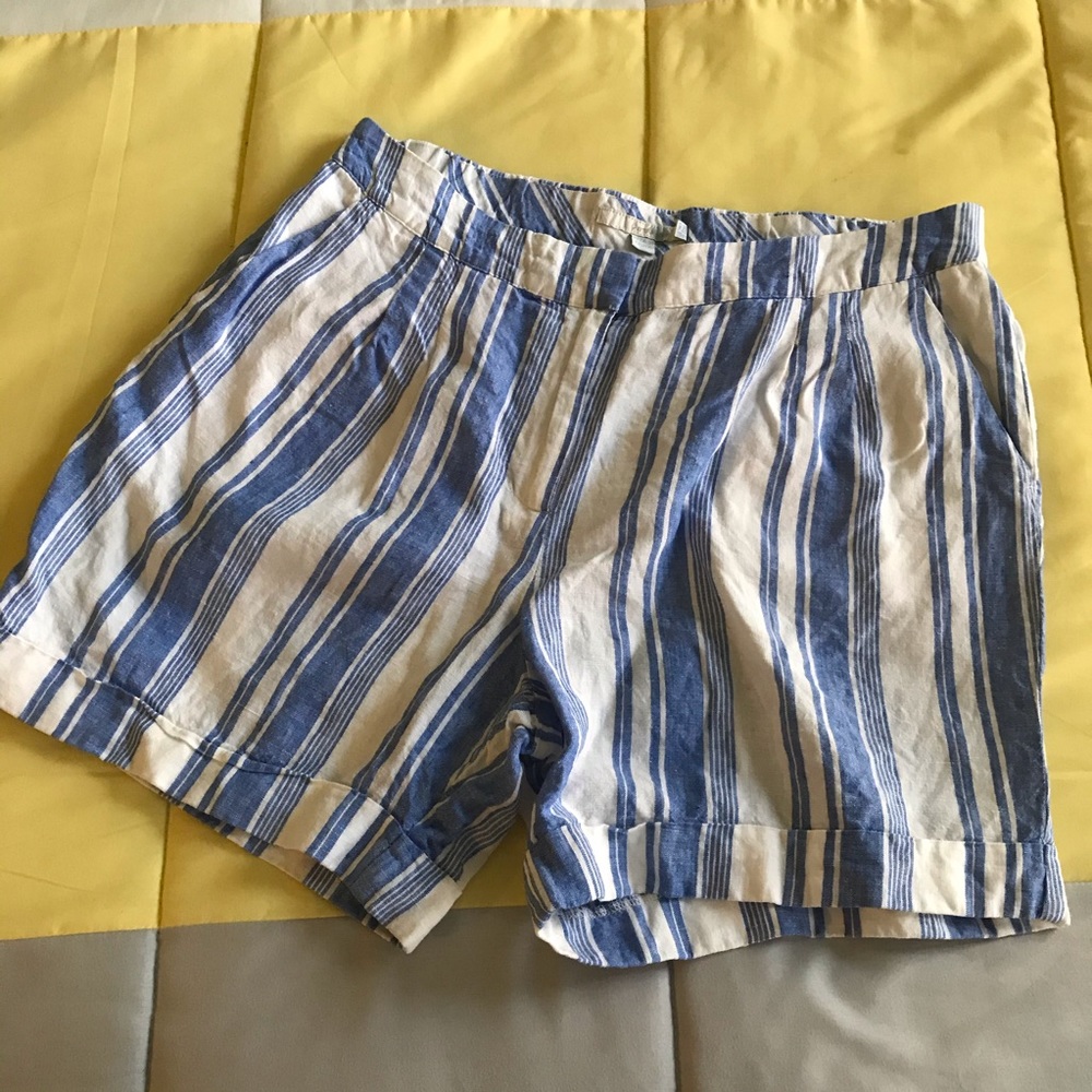 Boden Lottie 6” Linen Shorts Size 8